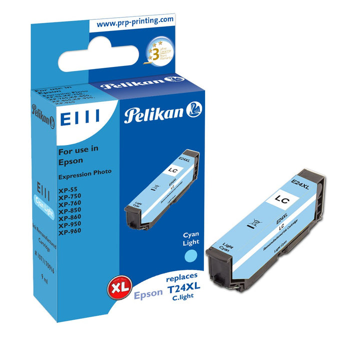 EAN 4018474709165 - Pelikan E111 cartucho de tinta 1 pieza(s) Compatible Alto rendimiento (XL) Cian claro imagen 1