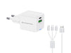 EAN 4015867236482 - Conceptronic ALTHEA16W cargador de dispositivo móvil Universal Blanco Corriente alterna Carga rápida Inte imagen 1