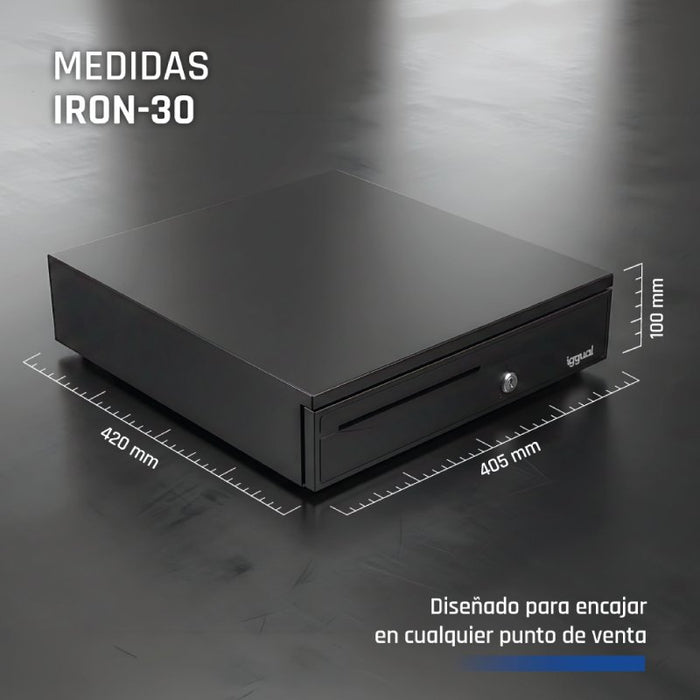 EAN 8435364316351 - iggual IRON-30 Cajón de efectivo automático y manual imagen 11