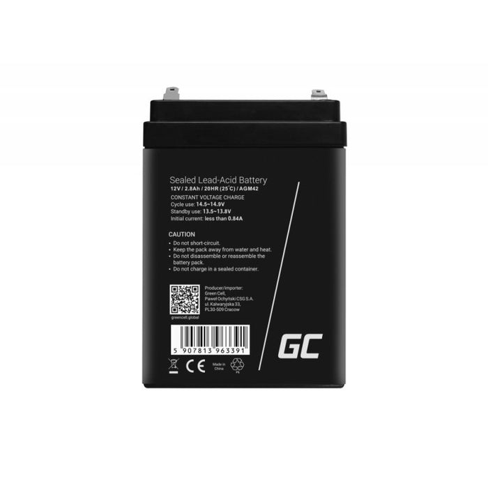 EAN 5907813963391 - Green Cell AGM42 batería recargable industrial Sealed Lead Acid (VRLA) 2800 mAh 12 V imagen 5