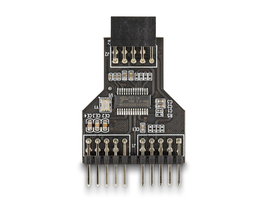 EAN 4043619600458 - DeLOCK 60045 cambiador de género para cable 9 pin USB 2.0 2 x 9 pin pin header Negro imagen 1