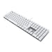 EAN 4025112111068 - CHERRY KC 200 MX teclado Universal USB QWERTZ Alemán Plata, Blanco imagen 2