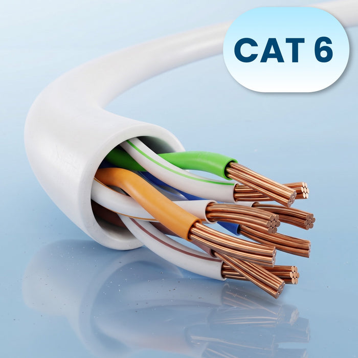 EAN 5906168638909 - Extralink Kat.6 U/FTP 0.5m 1Gbps Biały | Patchcord LAN | Miedź Kabel sieciowy skrętka, łamana końcówka (E imagen 9