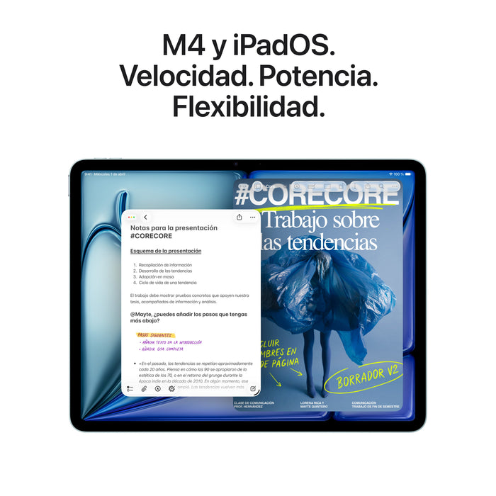EAN 195950825718 - Apple iPad Air Apple M 27,9 cm (11") 12 GB Wi-Fi 7 (802.11be) iPadOS 26 Azul imagen 4