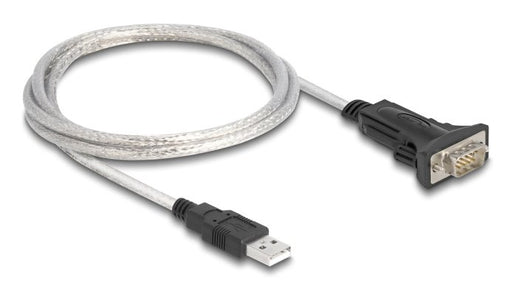 EAN 4043619642687 - DeLOCK 64268 cable de serie Negro, Transparente 1 m USB tipo A DB-9 imagen 1