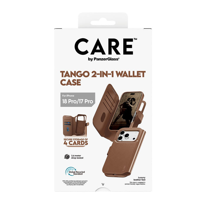 EAN 5715685043833 - PanzerGlass CARE™ by ® Tango 2-in-1 Wallet Case Brown w. MagSafe iPhone 2026 Pro | 17 Pro funda para telé imagen 3