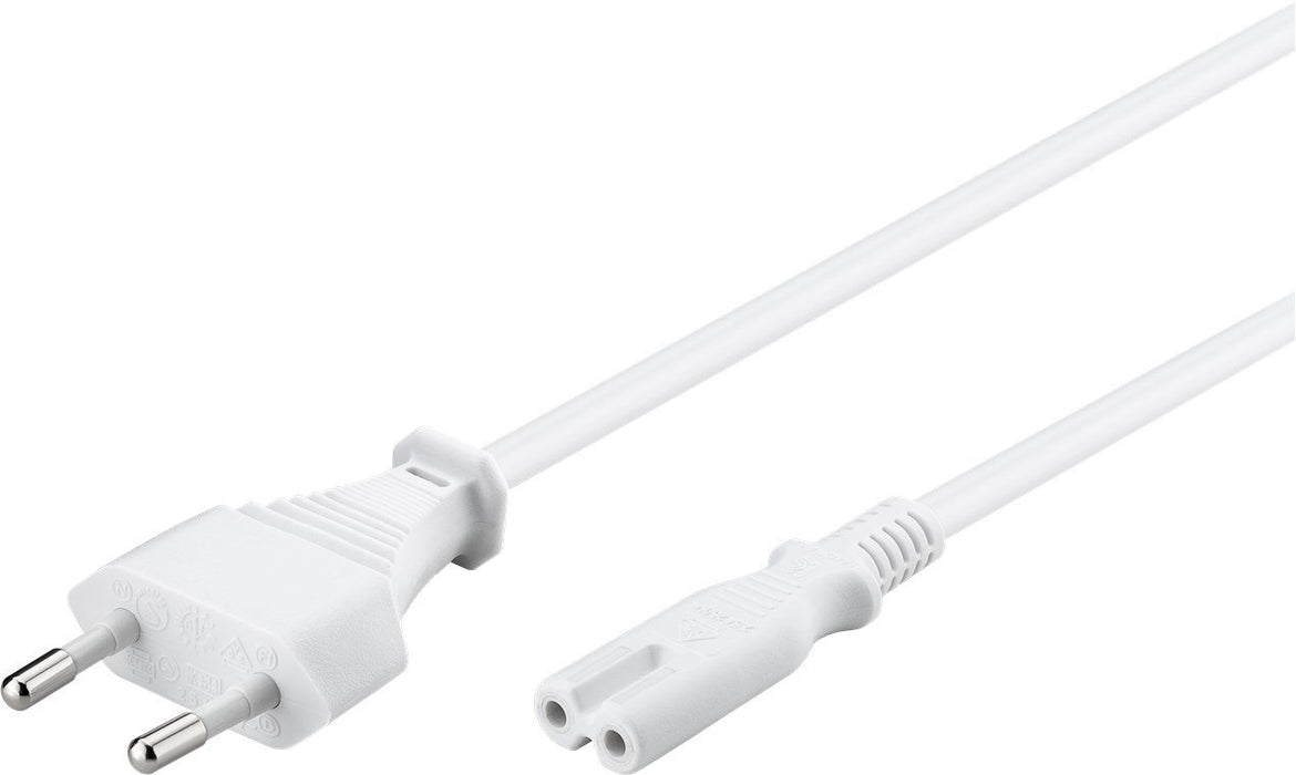 EAN 4040849939877 - Goobay 93987 cable de transmisión Blanco 3 m Enchufe tipo C C7 acoplador imagen 2