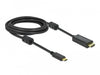 EAN 4043619859719 - DeLOCK 85971 adaptador de cable de vídeo USB Tipo C Negro imagen 1