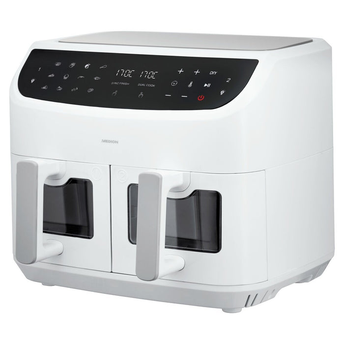 EAN 4061275214857 - MEDION LIFE P20 Doble 8,7 L 2600 W Freidora de aire caliente Blanco imagen 6