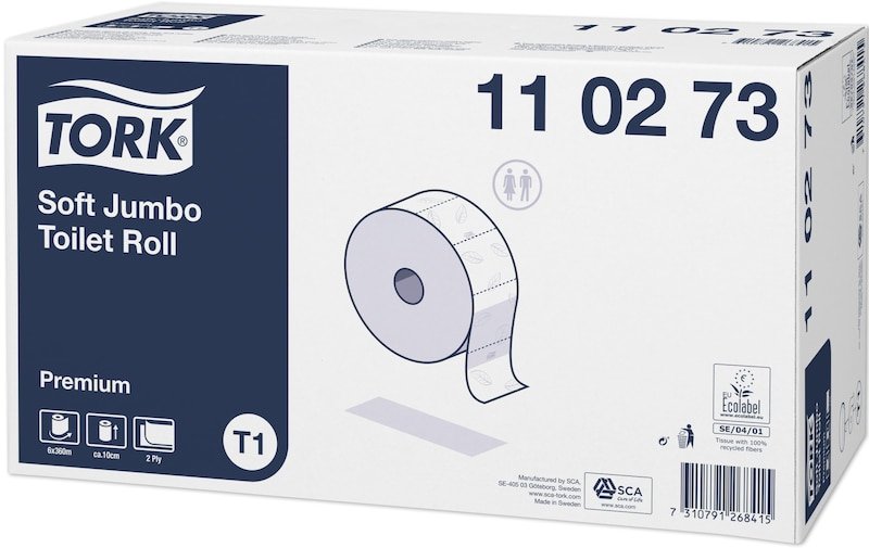 EAN 7310791268415 - Tork 110273 papel higiénico 360 m imagen 1