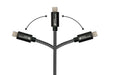 EAN 4014619881475 - Alcasa 2510-AL005S cable USB USB 2.0 1,8 m USB A USB C/Lightning Grafito imagen 4