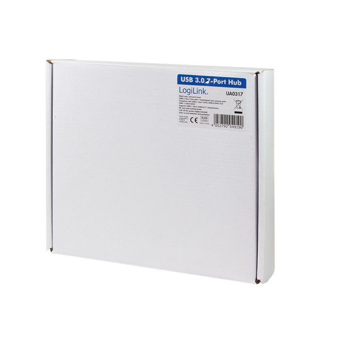 EAN 4052792049190 - LogiLink UA0317 hub de interfaz USB 3.2 Gen 1 (3.1 Gen 1) Type-B 5000 Mbit/s Negro imagen 6