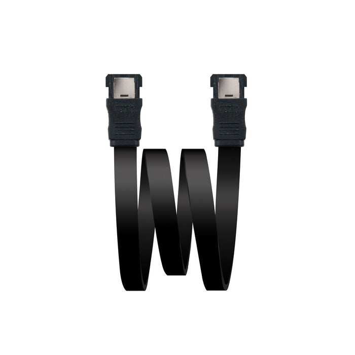 EAN 8433281000834 - Nanocable 10.18.0401 cable de SATA 0,5 m eSATA Negro imagen 1