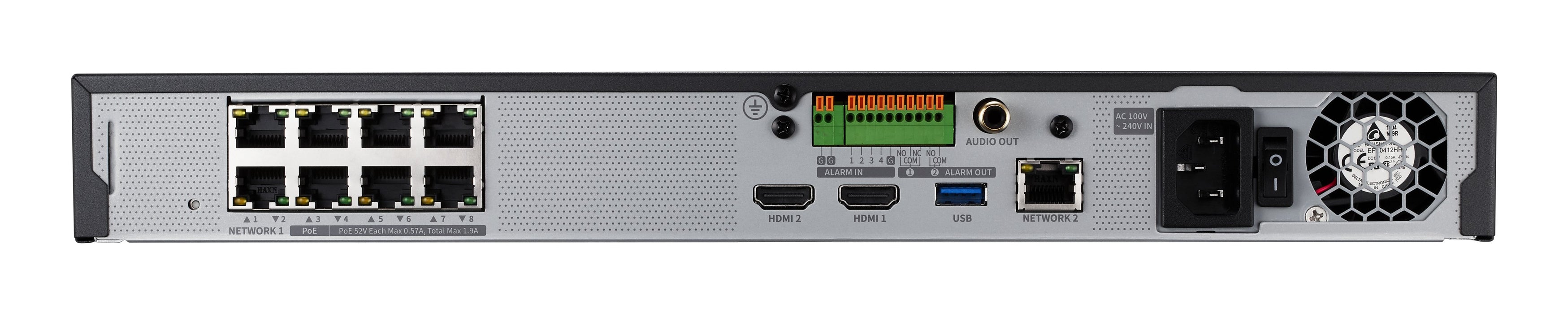 EAN 8801089210067 - Hanwha XRN-815S Grabadore de vídeo en red (NVR) Negro imagen 4