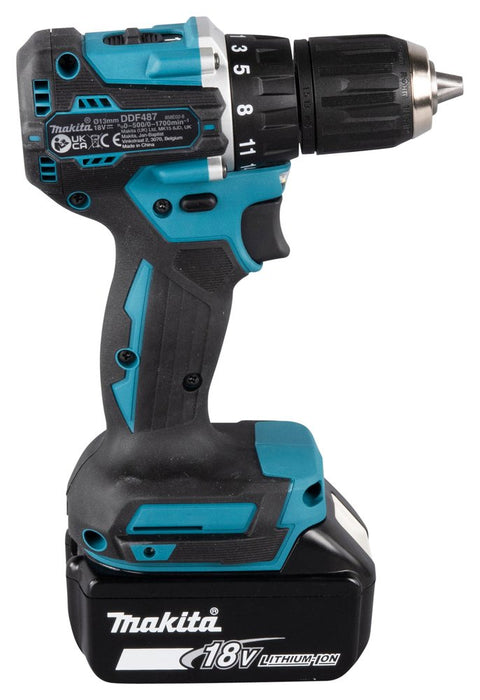 EAN 0088381736558 - Makita DDF487Z taladro 1700 RPM 940 g Turquesa imagen 6