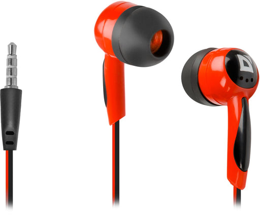 EAN 4714033636056 - Defender Basic-604 Auriculares Alámbrico Dentro de oído Negro, Rojo imagen 1