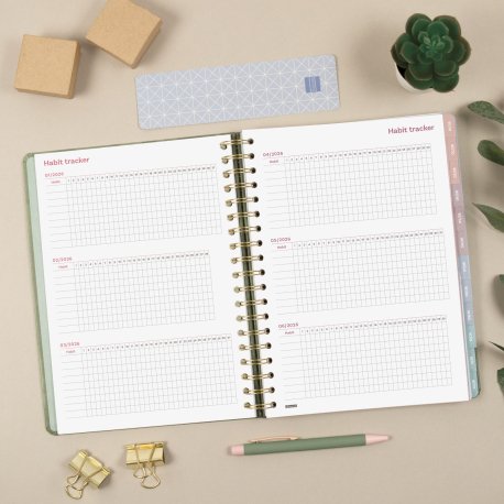 EAN 8422952410591 - Finocam 754010426 agenda Agenda diaria/mensual Verde imagen 4