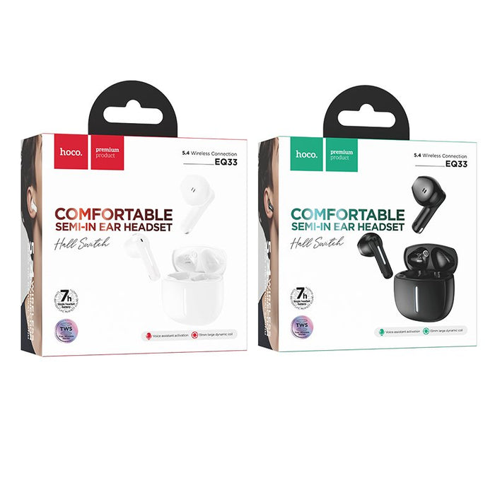 EAN 6942007667821 - Hoco EQ33 Auriculares Inalámbrico Dentro de oído Llamadas/Música Bluetooth Blanco imagen 4