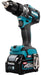 EAN 0088381894067 - Makita HP001GD201 taladro 2600 RPM Sin llave 2,7 kg Negro, Turquesa imagen 10