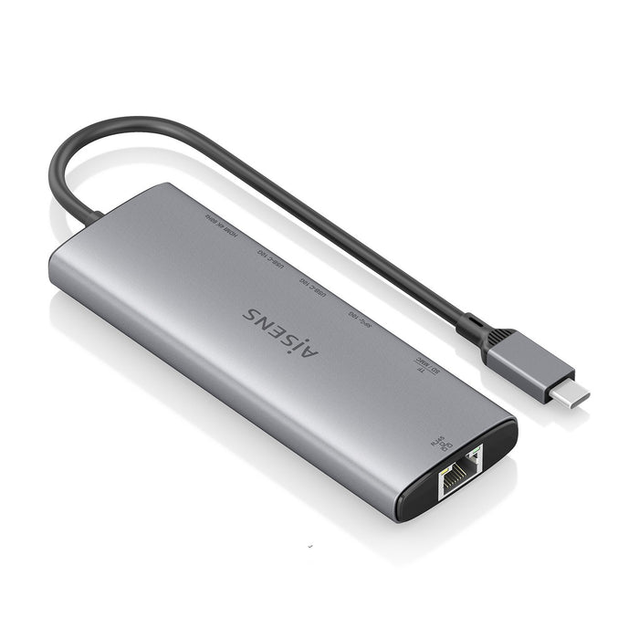 EAN 8435739903605 - AISENS ASUC-7P032-GR base para portátil y replicador de puertos Alámbrico USB 3.2 Gen 1 (3.1 Gen 1) Type- imagen 2