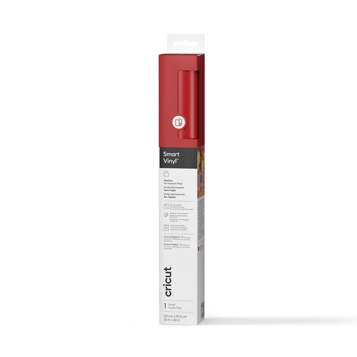 EAN 93573554322 - Cricut Smart Vinyl Permanente Rojo Mate imagen 1