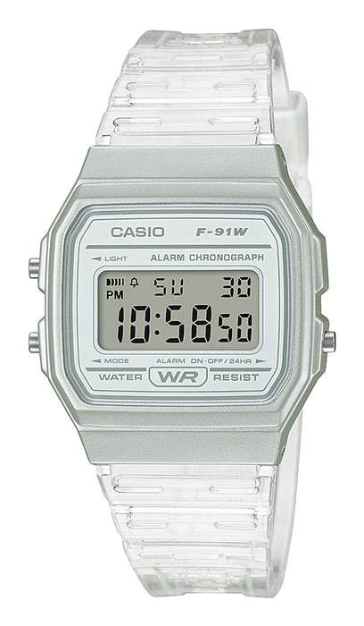 EAN 4549526261114 - Casio Vintage F-91WS-7DF Reloj de pulsera Blanco, Transparente imagen 1