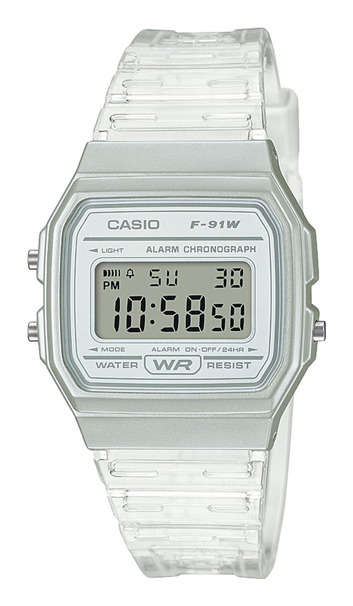 EAN 4549526261114 - Casio Vintage F-91WS-7DF Reloj de pulsera Blanco, Transparente imagen 1