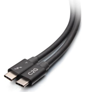 EAN 0757120288862 - C2G C2G28886 0,76 m 40 Gbit/s Negro imagen 1