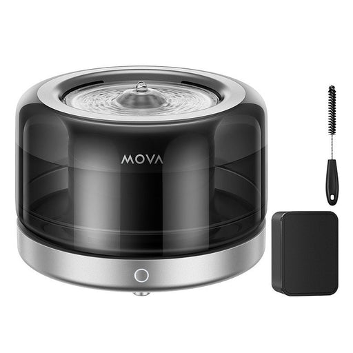 EAN 6977728941547 - MOVA PWB10A comedero y bebedero para perro y gato Plástico, Acero inoxidable Negro Universal Bebedero aut imagen 1