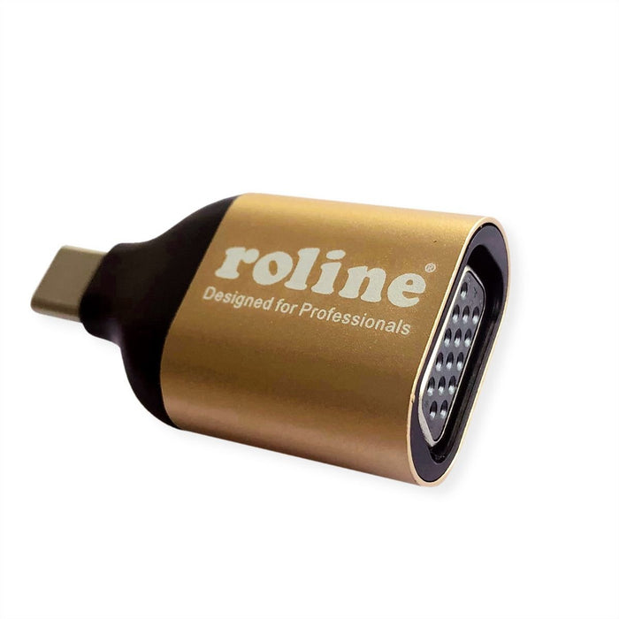 EAN 7630049618787 - ROLINE 12.03.3233 Adaptador gráfico USB 1920 x 1080 Pixeles Oro imagen 1