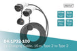 EAN 4016032481416 - Digitus DK-1P32-100 cable de carga para vehículo eléctrico Negro Type 2 1 imagen 3