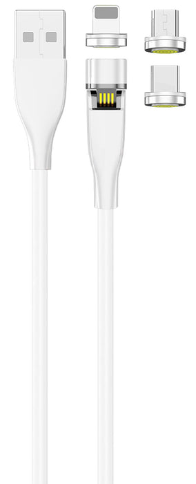 EAN 4010425973175 - 2GO 797317 cable USB 1 m USB B USB C/Micro-USB B/Lightning Blanco imagen 1