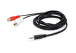 EAN 4015867225172 - Equip 147093 cable de audio 250 m 2 x RCA 3,5mm Negro imagen 1