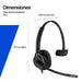 EAN 0199764365576 - HP Poly Mission 425 Stereo USB Wired Headset Classic (Bulk) Negro imagen 9