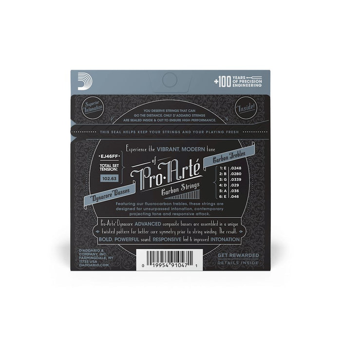EAN 19954910471 - D'Addario EJ46FF cuerda para instrumento musical Clásico 6 pieza(s) Guitarra imagen 3