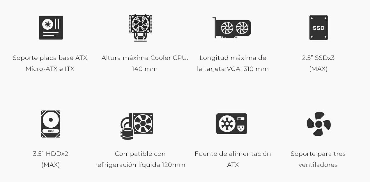 EAN 8436624423888 - CoolBox COO-PCA780-1 carcasa de ordenador Midi Tower Negro imagen 5