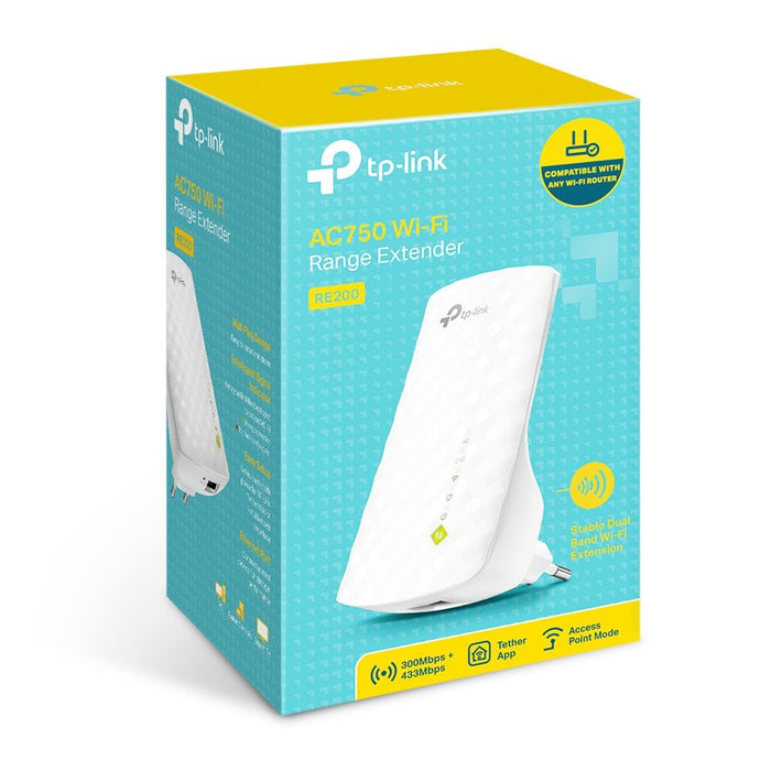 EAN 6935364071295 - TP-Link RE200 ampliador de red Repetidor de red Blanco 10, 100 Mbit/s imagen 4