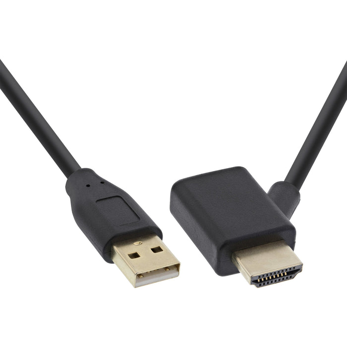 EAN 4043718119318 - InLine 17600I adaptador de cable de vídeo 0,5 m HDMI USB-A Negro imagen 1