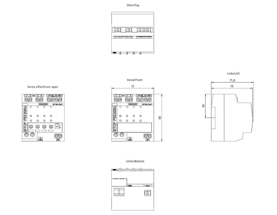 EAN 4025515152668 - Siemens 6EP1961-2BA21 módulo de alimentación para sistema de arquitectura abierta imagen 5
