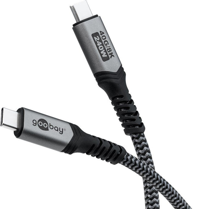 EAN 4040849742132 - Goobay 74213 cable USB 1,8 m USB C Negro, Gris imagen 1