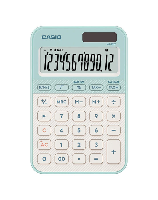 EAN 4549526621284 - Casio MS-20YC calculadora Escritorio Calculadora básica Verde claro imagen 1
