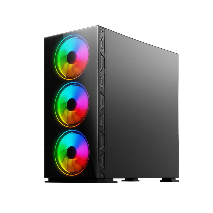EAN 5901986046318 - Savio PC Case Prime X1 ARGB Glass Black Midi Tower Negro imagen 4