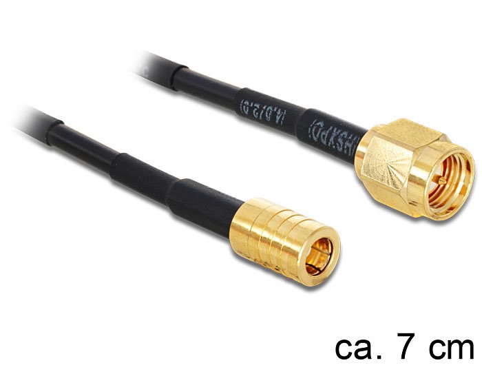 EAN 4043619884742 - DeLOCK 88474 cable de señal 0,07 m Oro, Negro imagen 1