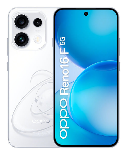 EAN 6942675401222 - OPPO Reno16 F 5G 16,7 cm (6.57") SIM doble Android 16.0 USB Tipo C 8 GB 256 GB 6500 mAh Blanco imagen 1