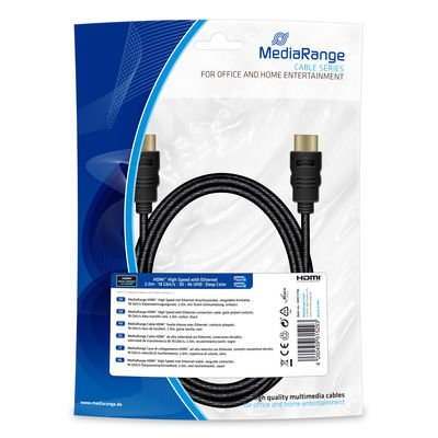 EAN 4260459615293 - MediaRange MRCS196 cable HDMI 2 m HDMI tipo A (Estándar) Negro imagen 1