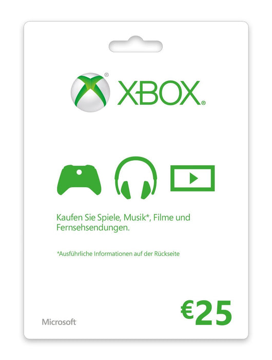 EAN 885370846249 - Microsoft Xbox LIVE Gift Card 25€ Videojuegos Tarjeta de regalo imagen 1