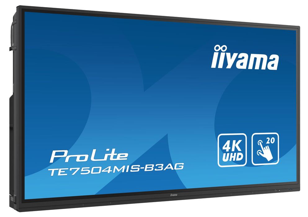 EAN 4948570120437 - iiyama TE7504MIS-B3AG pantalla de señalización Diseño de quiosco 189,2 cm (74.5") Wifi 400 cd / m² 4K Ult imagen 3