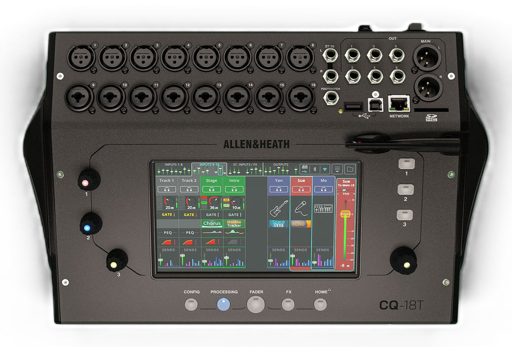 EAN 6938122251434 - Allen & Heath CQ-18T mezclador DJ 18 canales 20 - 20000 Hz Negro imagen 1