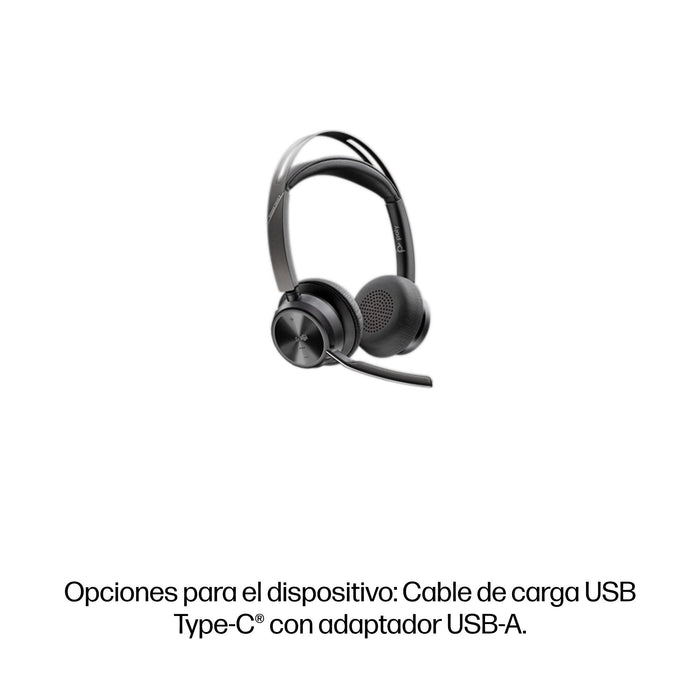 EAN 0198415336545 - HP Poly Voyager Focus 2-M USB-C-C Headset USB-C/A Adapter Charging Stand Customer Special 1 imagen 3