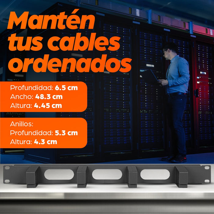 EAN 0766623711050 - Intellinet 19" Cable Management Panel 1U Panel de gestión de cables imagen 7